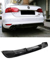 VW Jetta MK6 R Gloss Black Rear Bumper Diffuser (2010-2014)
