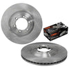 Isuzu D-Max MU-X Front Disc Brake Rotors + Pads Set