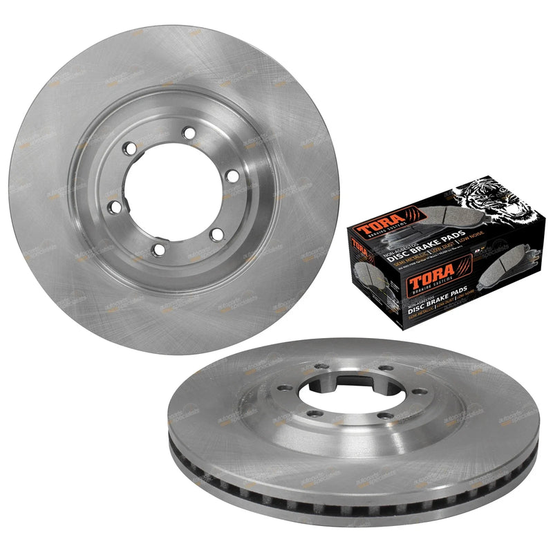 Isuzu D-Max MU-X Front Disc Brake Rotors + Pads Set