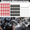 Motorcycle 20 x M5 5mm Windscreen Screws Fairing Bolt Red