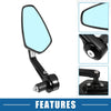 Motorcycle Motorcycle Rear View Side Handlebar Rearview Mirror 1 Pair