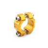 22mm 7 / 8" Brake Clutch Perch Handlebar Gold Universal CNC Rotating Bar Clamp