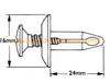 Motorcycle 10x Fairing Plastic Screw Rivets 6mm m6 Panel Edge