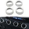 Toyota Tacoma Silver AC Climate Control Knob Trim (2016-2023)
