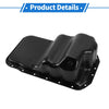 Toyota Pickup 1989-1995 V6 3.0, Steel Black Engine Oil Pan (1989-1995)
