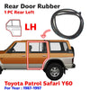 Door Rubber Weatherstrip Rear LH Fits Nissan Patrol Safari Y60 GQ 1987-97 D06