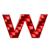 Car Carbon Red Alphabet Letter Emblem Badge Decals Stickers (All Years)