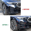 BMW X6 4 x Front Bumper Side Fin Canards Splitter (2023–2025)