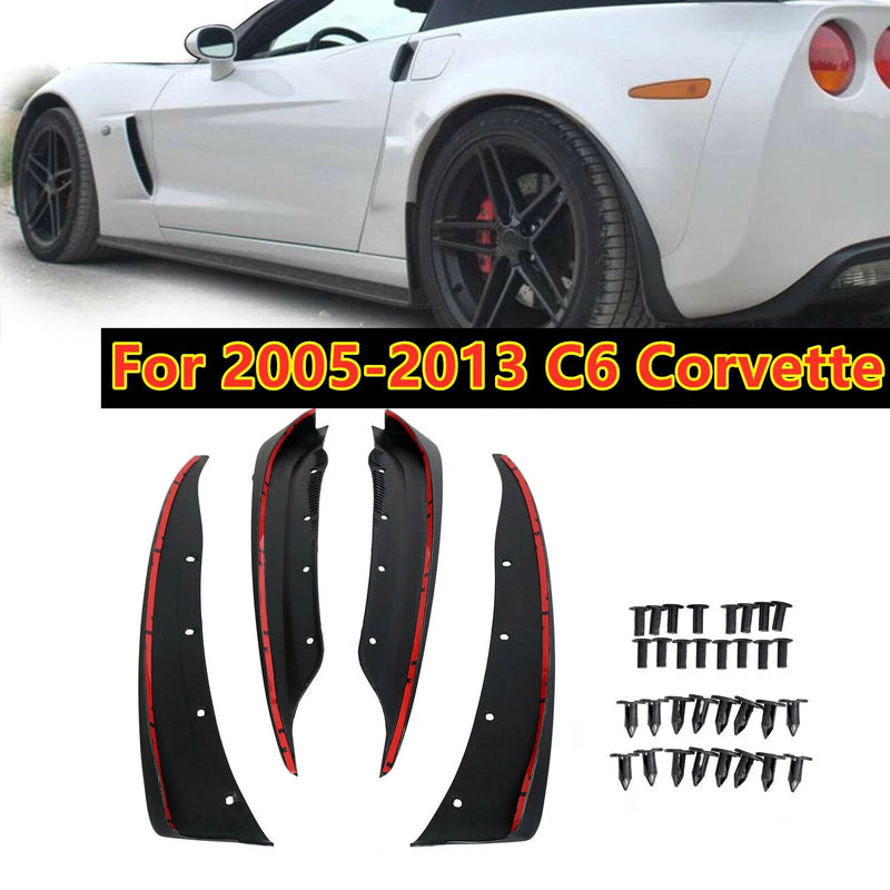 Chevrolet C6 Corvette 4 x Splash Guards Front Rear Mud Flaps (2005–2013)