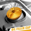 Yamaha YZF-R6 FZ750 FZ600 Oil Filler Cap Plug Cover Gold Tone