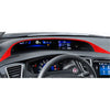 Honda Civic Coupe Red Carbon Fiber Speedometer Strip Cover (2013-2015)