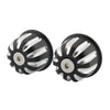 Triumph Speed Twin (2016-2022) Black / White 2 x Handlebar End Plug Caps