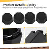 Polaris Sportsman 570 4pcs Matte Black Hub Caps Covers (2015–2025)