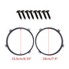 Jeep Wrangler JK 7" Headlight Mount Bracket Ring Black (2007-2018)