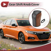 Honda Inspire 2023 Brown Faux Leather Gear Shift Knob Cover