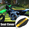 Universal Motorcycle Dirt Bike Faux Leather Yellow Black Seat Cover