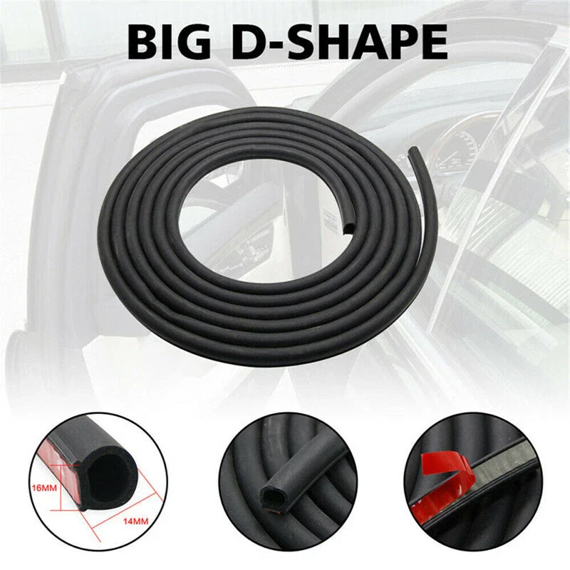 Ford 13Ft D-Shape Rubber Door Seal Strip