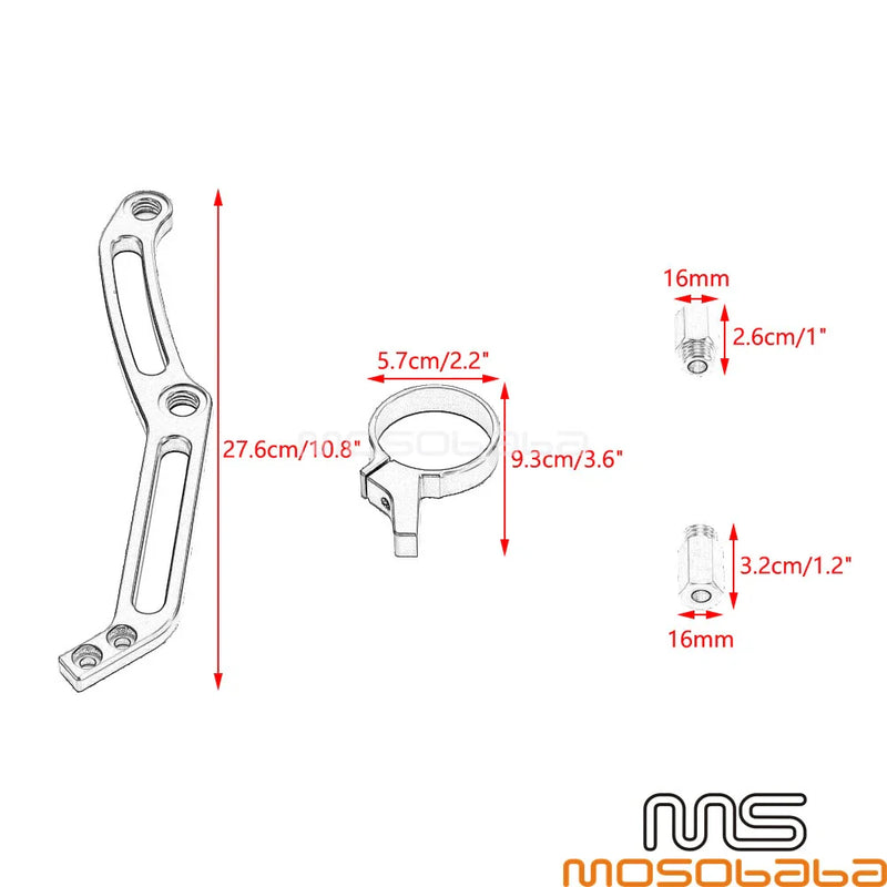 Harley Touring Electra Glide Remote Reservoir Mount Brackets (2014-2023)