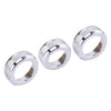 Ford Ranger 3 x Silver AC Radio Switch Knob Trim Rings (2023-2025)