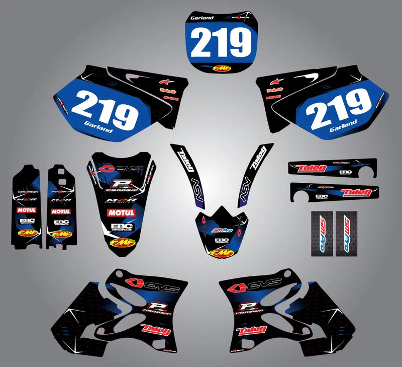 Yamaha YZF 250 (2003-2005) - Barbed Style Stickers Custom Graphics Kit