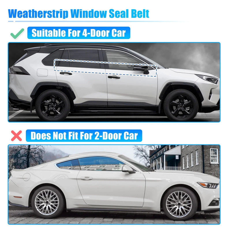 Honda CR-V 4pcs Weatherstrip Window Trim Seal (2012-2016)