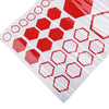 Honeycomb Design for Racing and Decoration 104PCS Car Stickers Set with