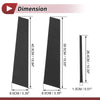 Lexus ES (2019-2022) Carbon Fiber Black 6 Pcs Door Pillar Window Trim