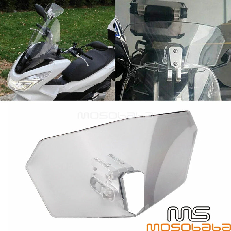 Honda, BMW, Yamaha, Kawasaki Universal Adjustable Windshield Spoiler