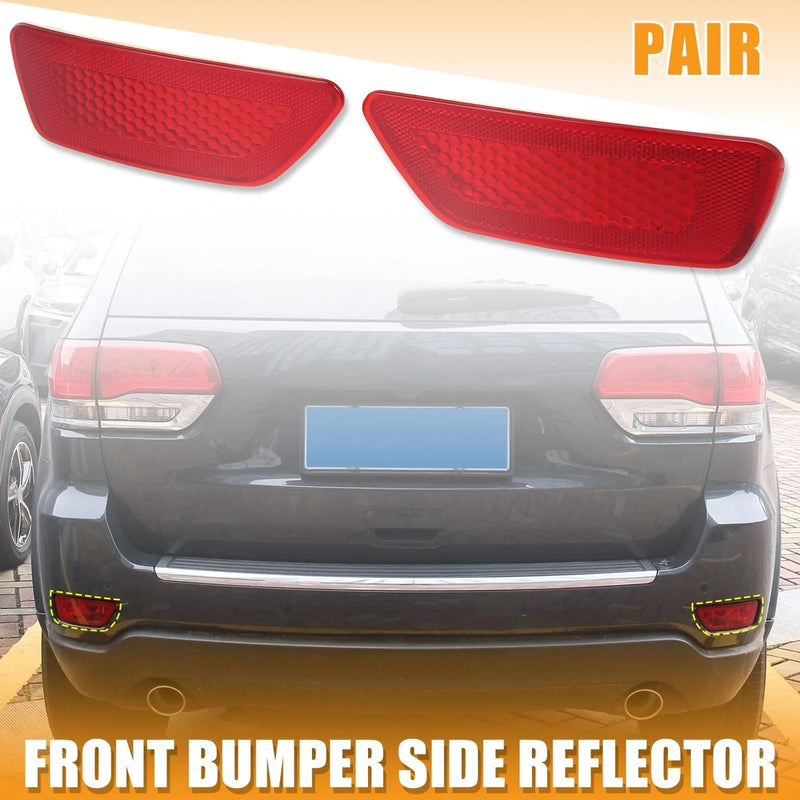 Jeep Grand Cherokee, Compass, Dodge Journey Pair Rear Bumper Reflector