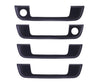 BMW E36 E34 4pc Set Left + Right Outer Door Handle Cover Black (1988–1999)
