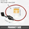 Car 5A Mini Blade Style Fuse Set with 16 AWG Holder