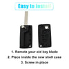 Citroen Peugeot Keyless Entry Remote Key Shell