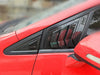 Honda Civic Carbon Fiber Window Louver Cover Decor (2011–2015)