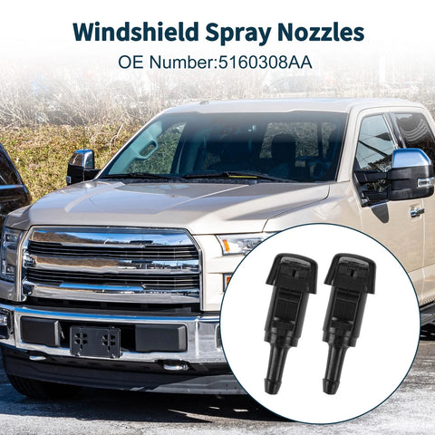Dodge 1 Set Washer Nozzle With Gasket & Fluid Hose