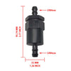 6061-T6 Aluminum 3/8" Inline Fuel Filter 30 Micron