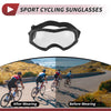 Motorcycle Riding Goggles Clear Lens Black Frame Cycling Sunglasses