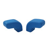 Jeep Wrangler JK JL JT (2007-2023) Blue Front Bumper Tow Hook Covers