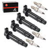 Yamaha YZF R6 / R6S 2003-2009 4 Pack Ignition Coils & Spark Plug