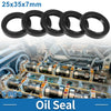Make Model Oil Seal / 25x35x7mm / Shaft Seal Nitrile Rubber Black 5 Pcs