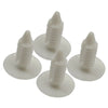 Car 8 x White License Plate Plugs Front Bumper Hole Covers