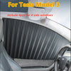 Tesla Model 3 4x Side Window Sleep Privacy Camping Sunshade Shading Curtain