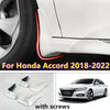 Honda Accord 4x White Mud Flaps Protector Fender (2018–2022)