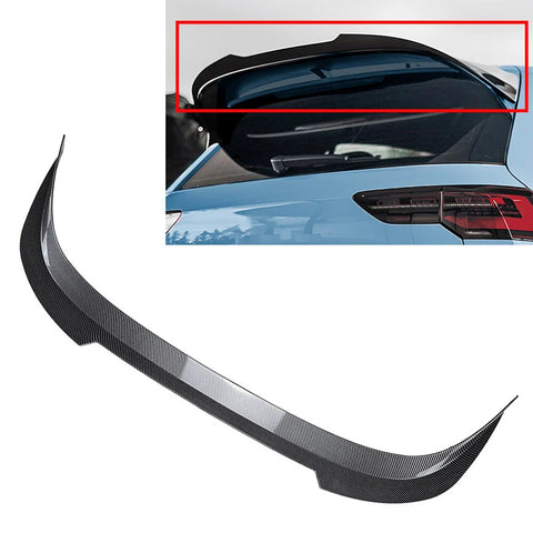 VW Golf 8 R CS Carbon Look Rear Roof Spoiler Wing Lip (2020-2024)