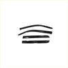 Set of four black glossy vinyl window visors weather shields for volkswagen amarok 2010 and up