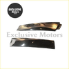 Carbon fiber s13 b-pillar covers with a glossy finish and subtle weave pattern for sleek car styling