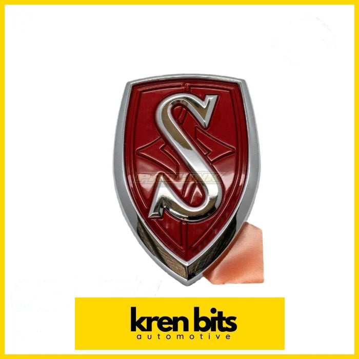 S14 Bonnet Badge - Red - S2 Motor Vehicle