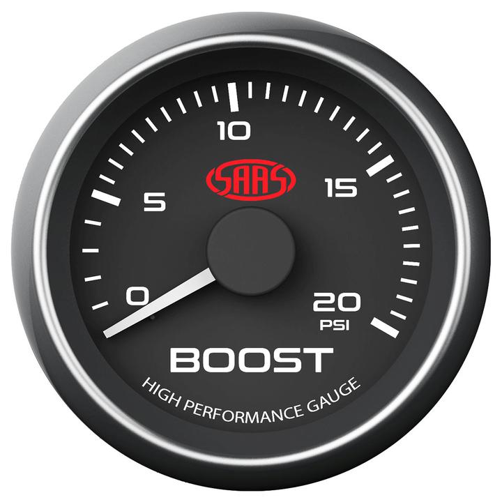 Saas Muscle Series 2-1/16" Diesel Boost Gauge 0-20 Psi