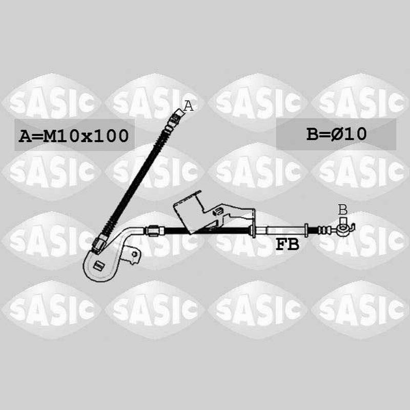 Sasic Brake Hose Front RH 06 19 6600030