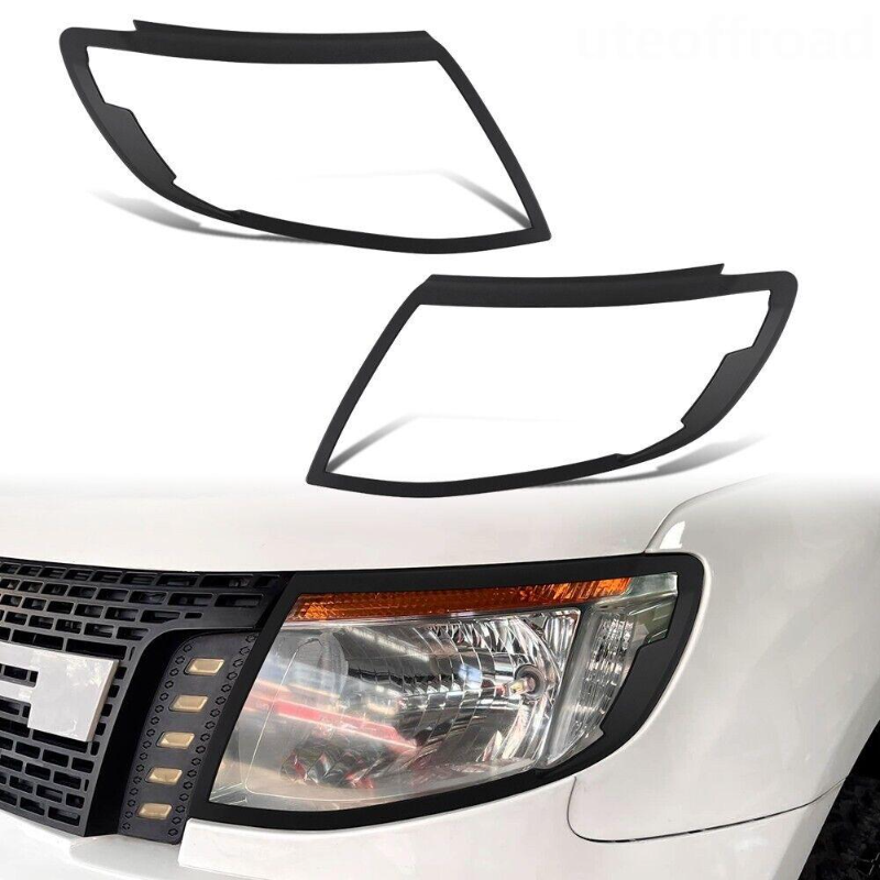 Headlight Covers Ford Ranger PX1 2012-2015 Matte Black