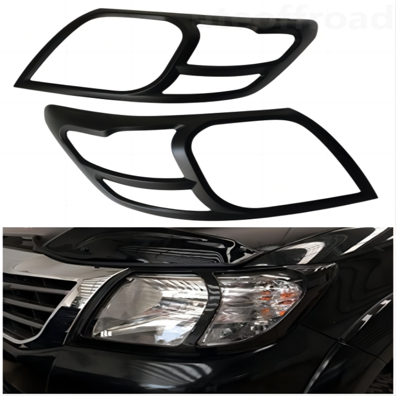 Headlight Covers Toyota Vigo 2012-2015 Matte Black